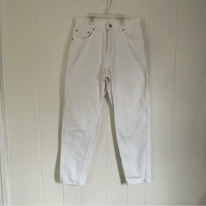 Levi’s 550 Jeans White Relaxed Fit Tapered Leg Women’s Juniors Size 9 Short